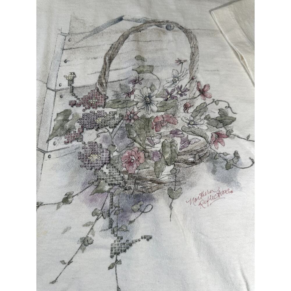 Cottage Essentials Vintage Northern Reflections Single Stitch Floral XL Shirt - Picture 2 of 9